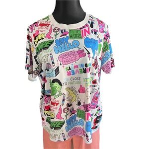 Jeremyville for Forever 21 Plus Limited Edition Pop Art Short Sleeve T-Shirt 3X